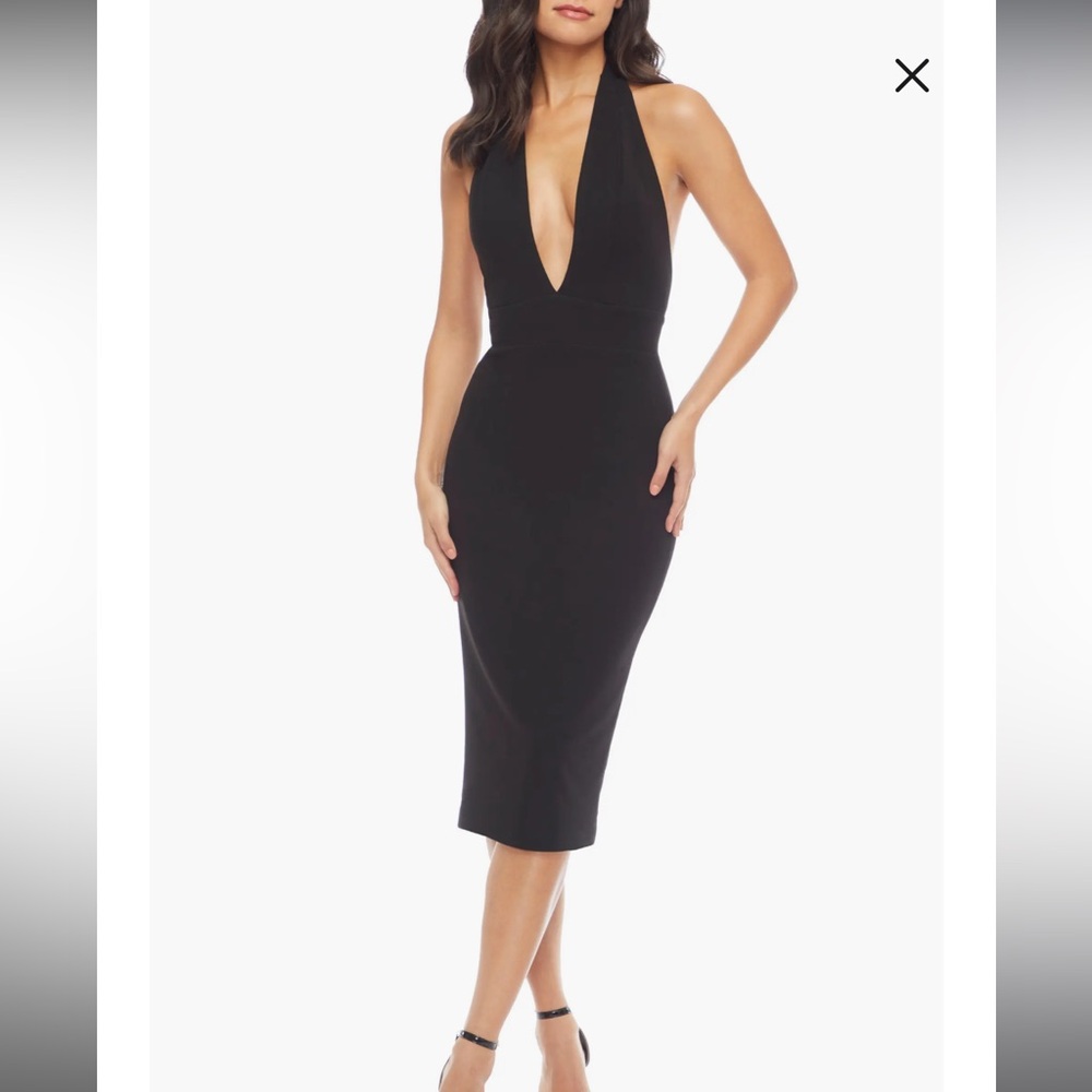 Dress the Population Vanessa halter bodycon midi dress